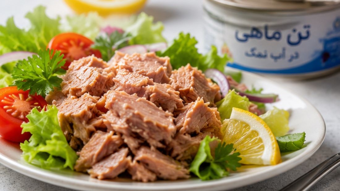 تن ماهی در آب نمک